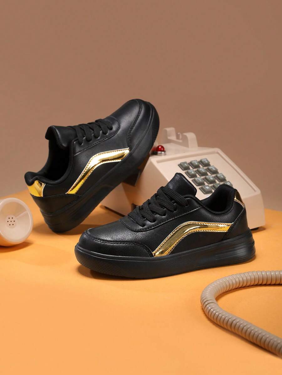 scarpi sportivi bianche semplici per adolescenti in primavera/autunno, suola spessa ammortizzante, tomaia in tela traspirante, morbide e confortevoli, scarpe casual adatte per la scuola, uso quotidiano, essenziali per studenti