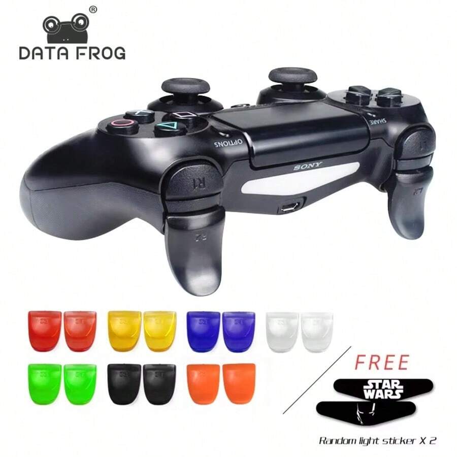 DATA FROG DATA FROG 1Pair L2 R2 Extension Trigger Button For PlayStation4/PlayStation4 Pro/PlayStation4 Slim Controller Gamepad Extender Key Accessories