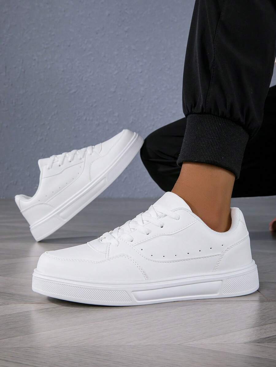 Men's Leather Outdoor Training Sneakers, Casual Shoes With Warm, Waterproof, Cotton Lining, Thick Sole, Non-Slip, Wear-Resistant, Also Suitable For Women Sports Shoes