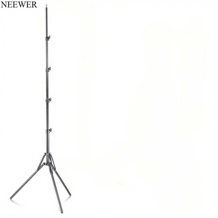 NEEWER NEEWER Trépied pliant de 1,5 m/59,06 pouces pour diffusion en direct mobile, support de lampe d'appoint, support de lumière circulaire anti-pliage, équipement extérieur, support de sol