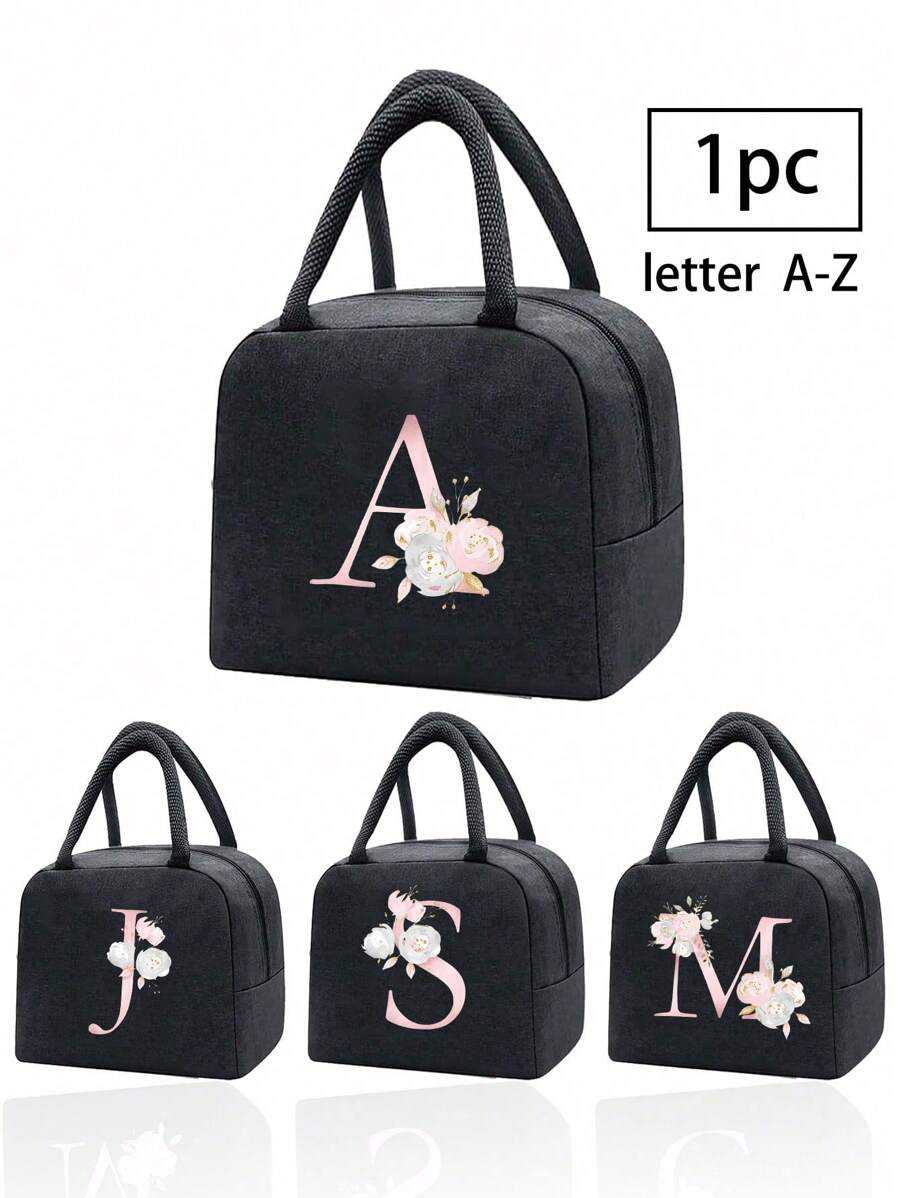 Isolierte Lunch Tasche mit Bären Muster auf der Vorderseite und A-Z Buchstaben Muster auf der Rückseite, isolierte Lunch Box Tasche, Lunch Kühltasche mit dickem Alufolie, Picknik Kühltasche, tragbare Lunch Box Tasche für Arbeit und Outdoor, Lunch Tasche, Arbeits-und Schultasche, Lehrer Aufbewahrungstasche, Klassenzimmer Tasche, Klassenzimmer Aufbewahrungstasche. Geschenke für Frauen, Geschenke für Männer.
