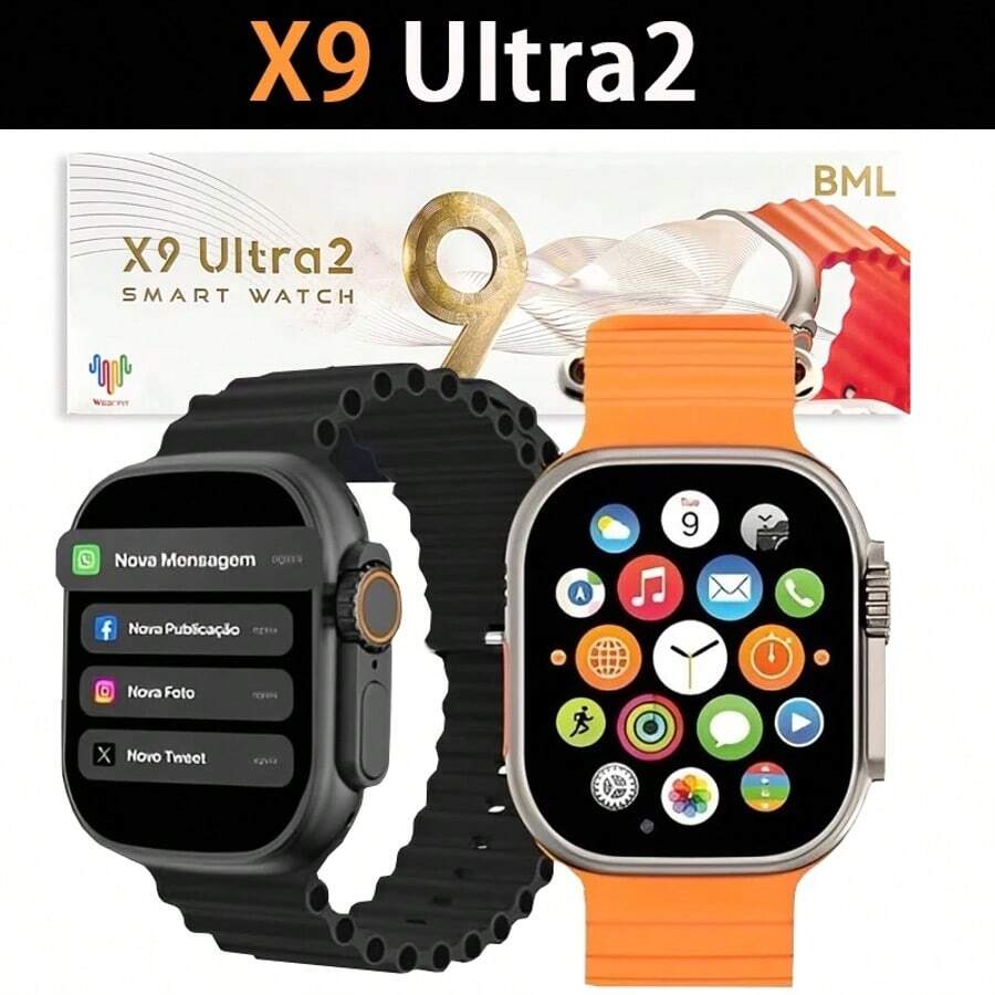 Novo relógio inteligente BML X9 ULTRA 2 2025, à prova d'água, esportivo, NFC, Bluetooth