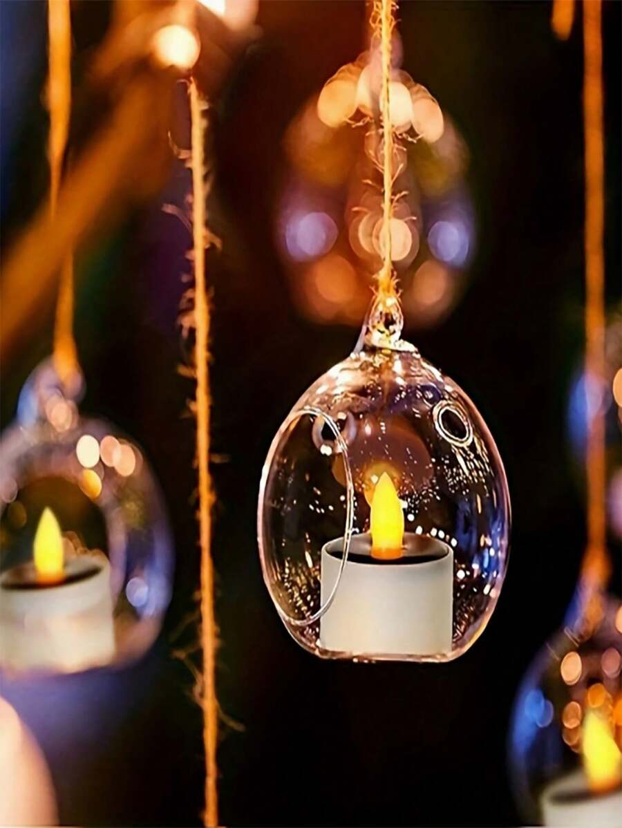 Solar Powered Candle Outdoor Waterproof, 6 LED Flameless Solar Tea Light Candles With Dusk To Dawn Sensors, Suitable For Window Exterior Lantern Porch Garden Courtyard Decoration