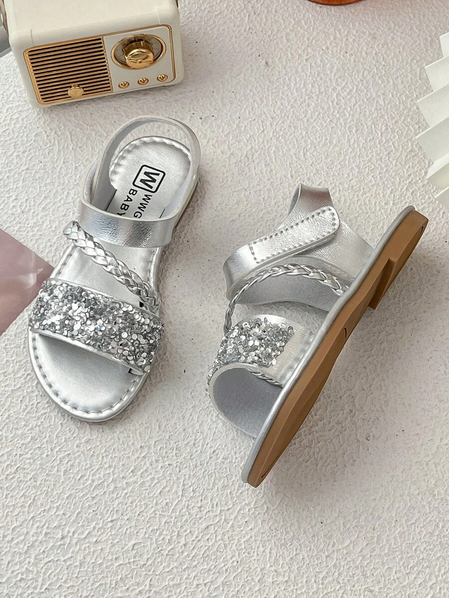 Nuevas sandalias de moda de verano 2025 para niñas, zapatos de princesa para niños, cómodas sandalias de ocio para vacaciones para bebé, sandalias para niñas pequeñas