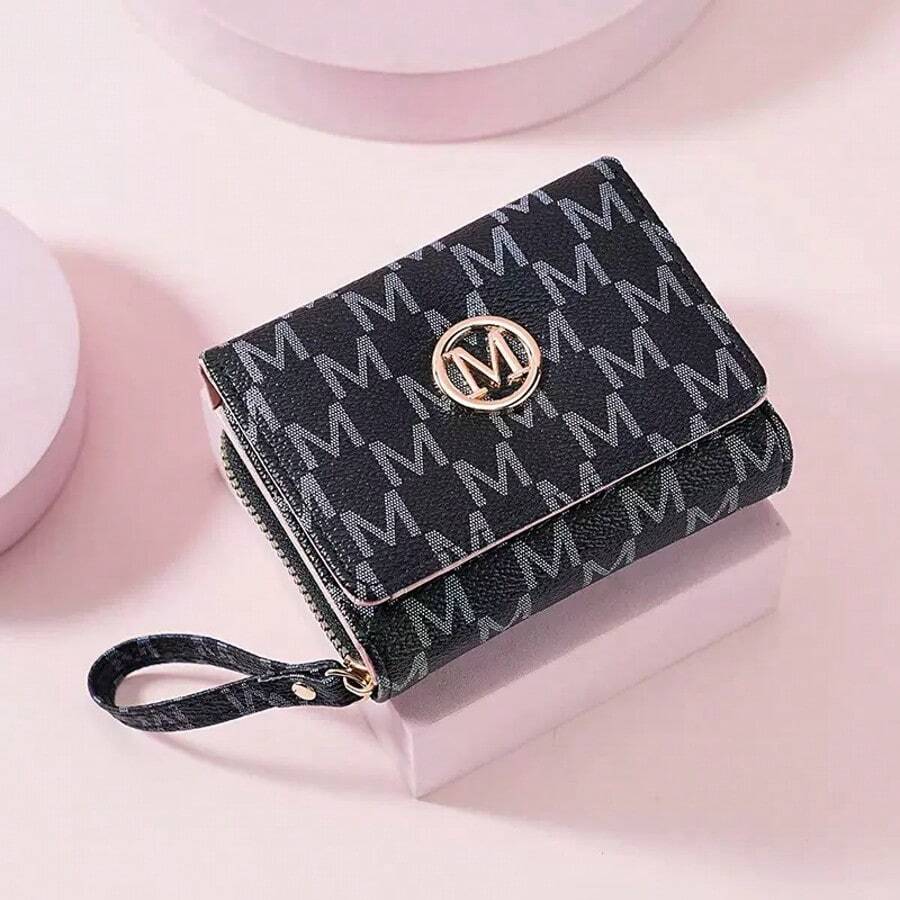 Women's Short Zipper Trifold Embroidered Fashion New Multi-Card Holder Clutch Coin Purse For Women Wallet Mini Wallet Purse Wallet Small Wallet
