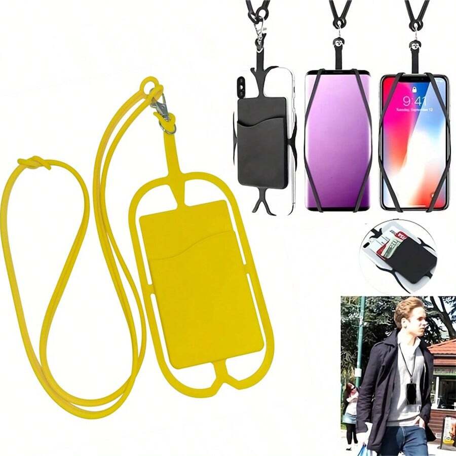 2-7 peças Suporte para Pescoço Premium em Silicone para Smartphones, Bolso de Navegação Fácil, Confortável, Durável e Elegante para Aventuras