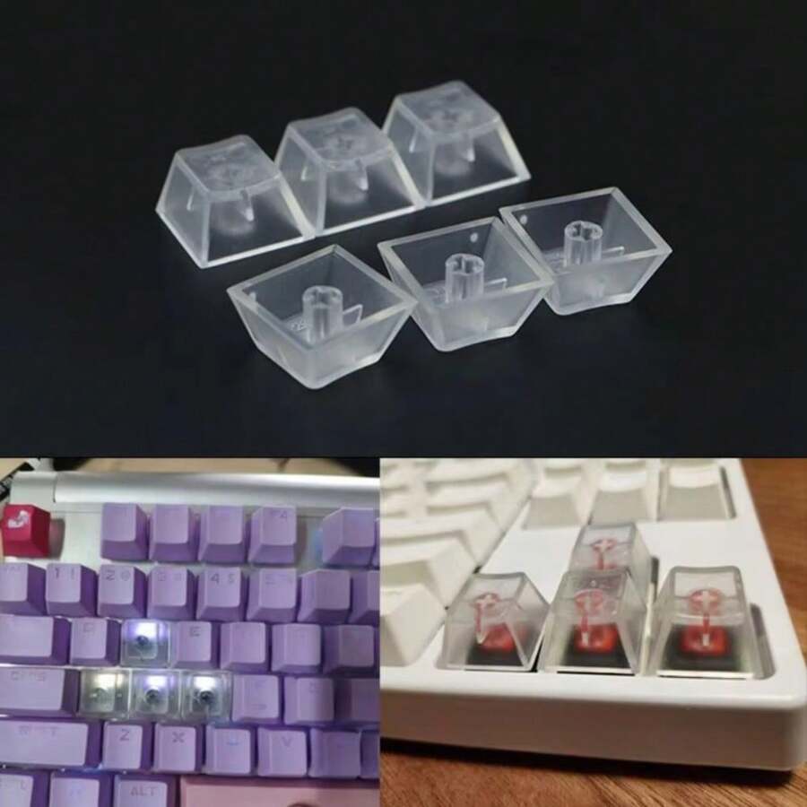 Nouveaux touches ABS transparents en profil Cherry R4 à 10 touches pour commutateurs MX, cadeau DIY pour les amateurs de jeux