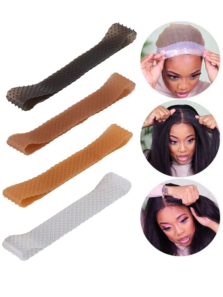 1PC Wig Grip Band, Non Slip TransparentHeadbands For Women, Natural Grip ComfortElastic Wig Grip Cap For Lace Wigs To Hold Wigs