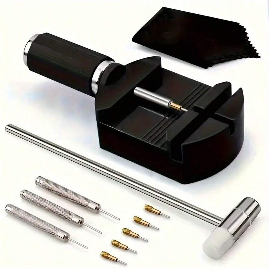 11pcs Watch Band Link Removal Tool Kit, Watch Strap Repair Tools Set For Adjusting Watch Band Size And Watch Maintenance, An Ideal Gift Choice