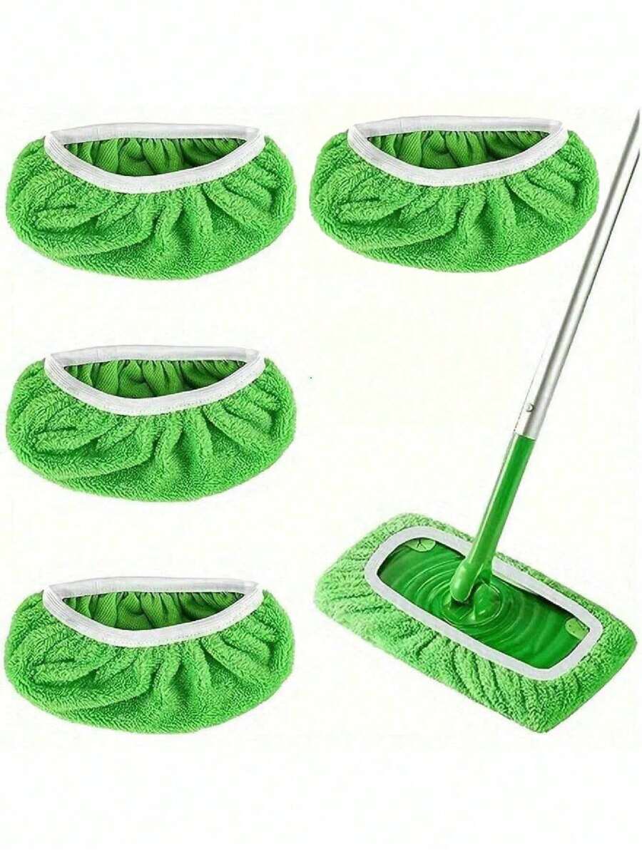 3pcs Compatible Mop Cloth Washable Reusable Mop Flat Mop Replacement Cloth Cover