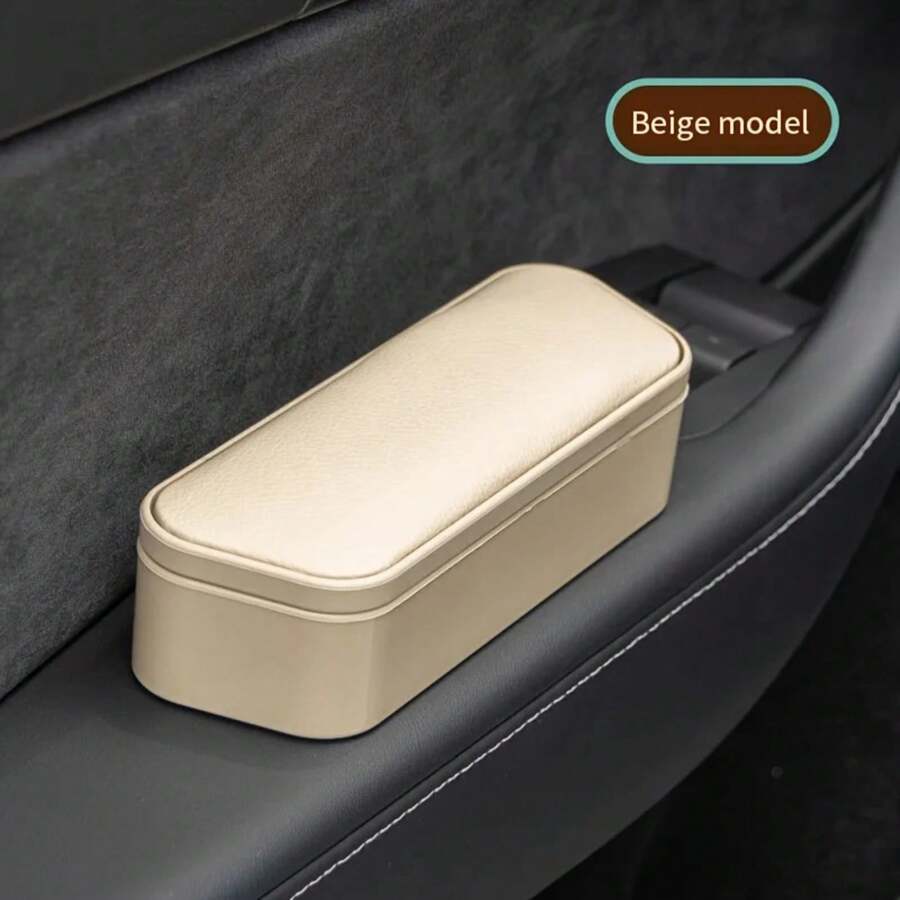 Car Left And Right Armrest Door Storage Box Car Interior Lift Universal Armrest Armrest Pad Extend Seat Support Arm Height Adju