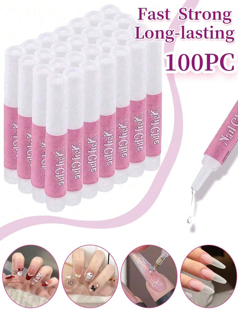 Colle à ongles en gros, colle à ongles super forte pour ongles en acrylique durable, colle professionnelle pour pointes d'ongles à clipser, adhésif pour ongles en acrylique, colle à ongles pour faux ongles 2g/0,07 oz/pièce, fournitures pour ongles, outils pour ongles, outils pour nail art, rentrée scolaire, ongles, outils pour ongles à clipser, outils de manucure et pédicure