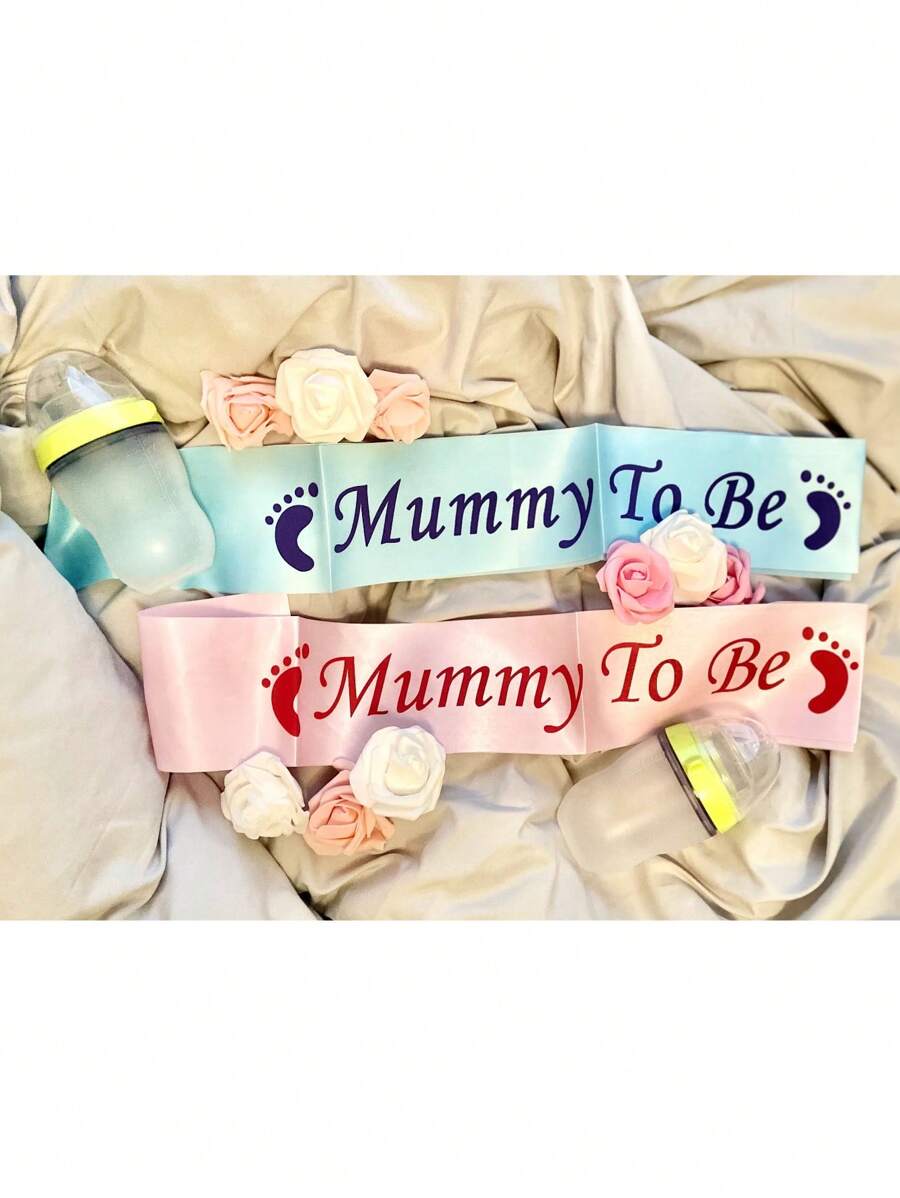 1 pezzo Fascia per festa di gender reveal, fascia per mamma in attesa, fascia per festeggiamenti festa di nascità