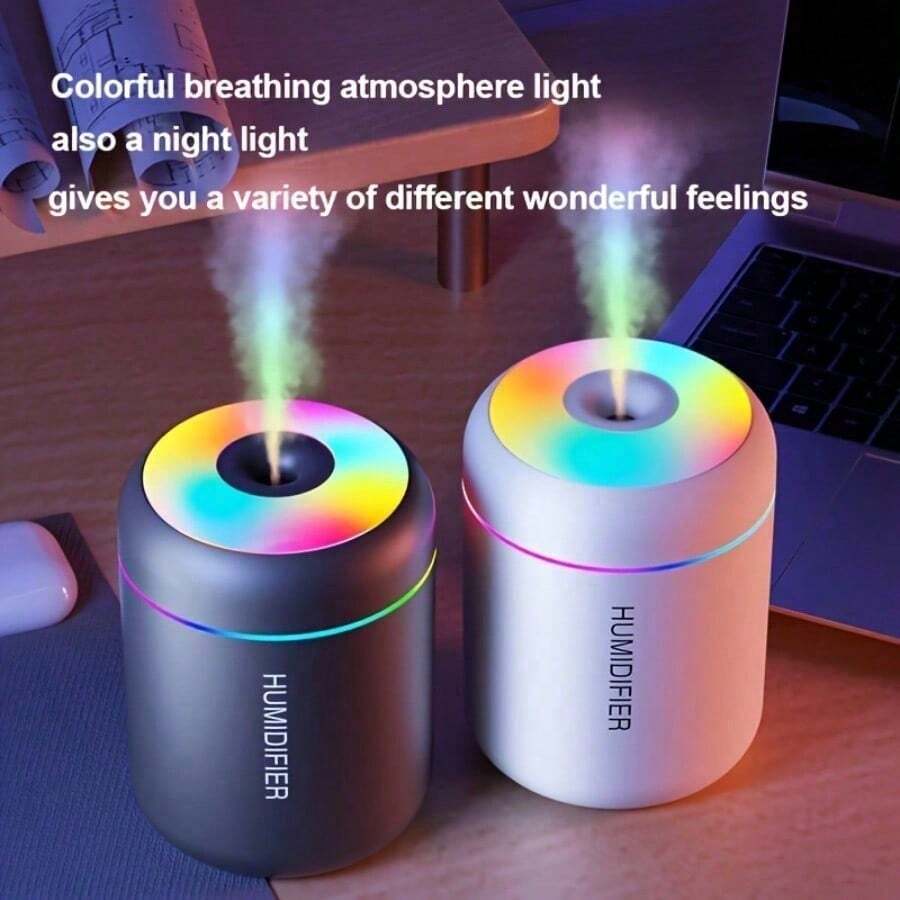 1pc Essential Oil Aromatherapy Mist Diffuser & Humidifier With Color-Changing Night Light, Cold Mist Function, And Plant Health Promotion - Refresh And Purify Your Room With A Soothing Atmosphere, Relax