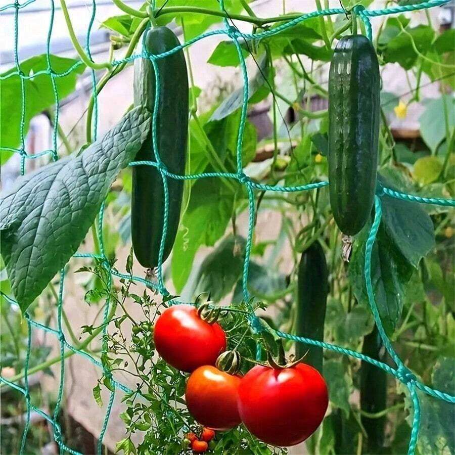 1 pieza Enrejado para plantas trepadoras de gran tamaño, estructura de soporte para escalar de rejilla verde, adecuado para el cultivo de uvas, pepinos, campanillas en el jardín o invernadero del hogar, primavera/verano