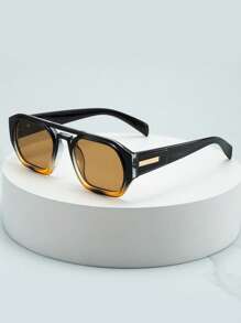 Black to Yellow Tortoise Shell Frame Tea Leaves