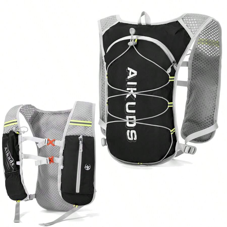 Running Vest Backpack For Men Women, Camel Hydration Vest, Hydration Backpack For Hiking Trail Running Cycling Race Marathon, Running Phone Holder Vest(Only Backpack Without Bladder)