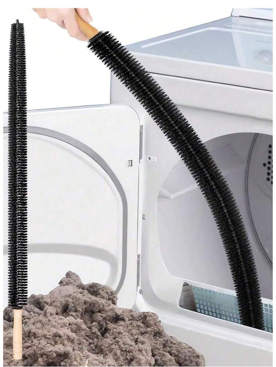 Multi-Functional Cleaning Brush; Can Be Used To Clean All Kinds Of Pipes; Washing Machine Cleaning Brush; Dryer Pipe Brush Cleaning Brush; Washing Machine Cleaning Inner Tube Liner Brush; One Thing Multi-Purpose; Home Goodies