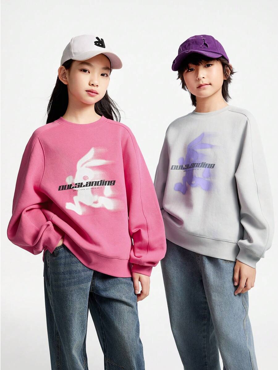 Annil Ropa infantil: sudaderas de cuello redondo y manga larga para niñas, niños y adultos para la primavera