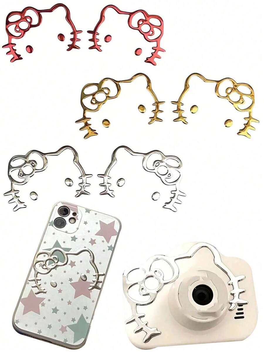 Sanrio 1Set Hello Kittys Anime Stickers DlY Waterproof Super Cool Cartoon Stickers (Some Parts May Be Random)