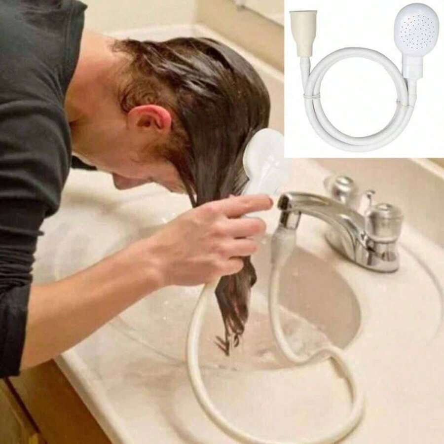 1 Pc Multifunctional Shower Head Faucet Adapter With Quick Connector, Suitable For Dorm, Bathing, Pet Washing