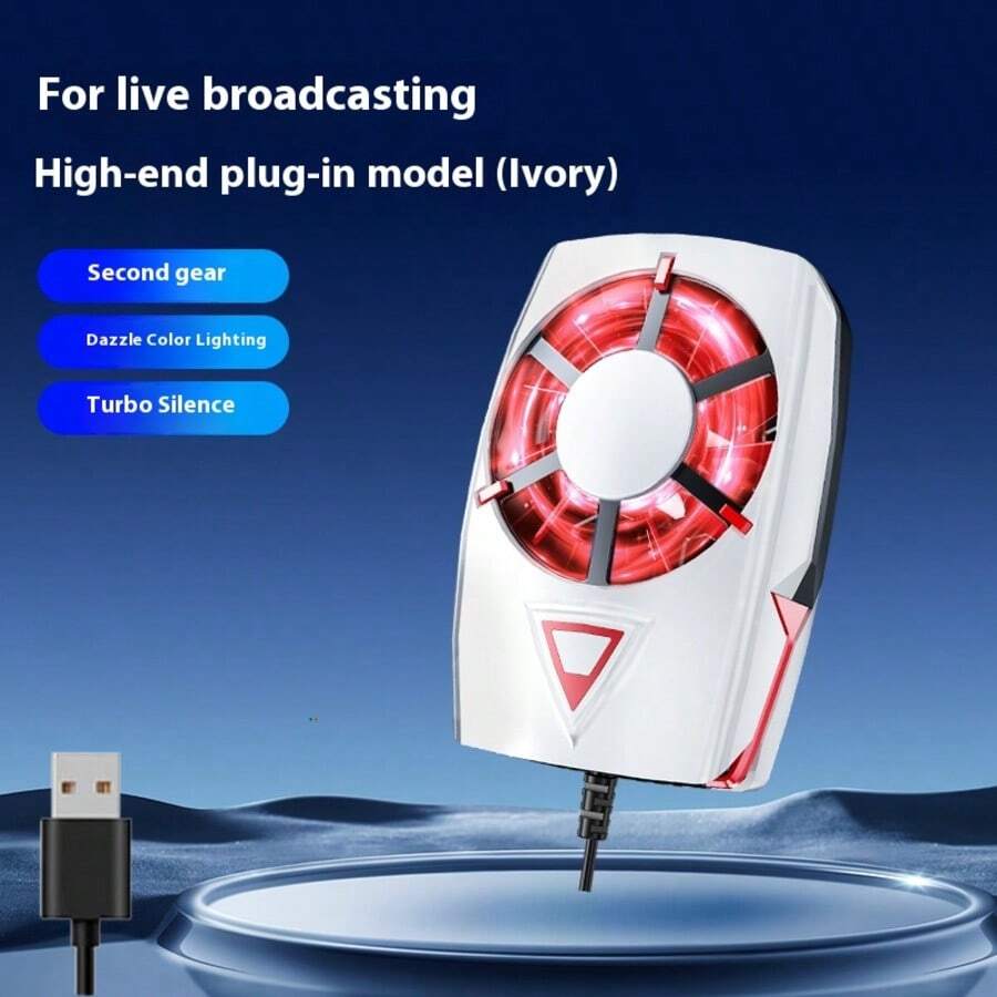 USB-Powered Mobile Phone Cooler, Adjustable Phone Radiator, Portable Cooling Fan, Suitable For Mobile Phone Live Streaming And Auxiliary Gaming For Cooling
