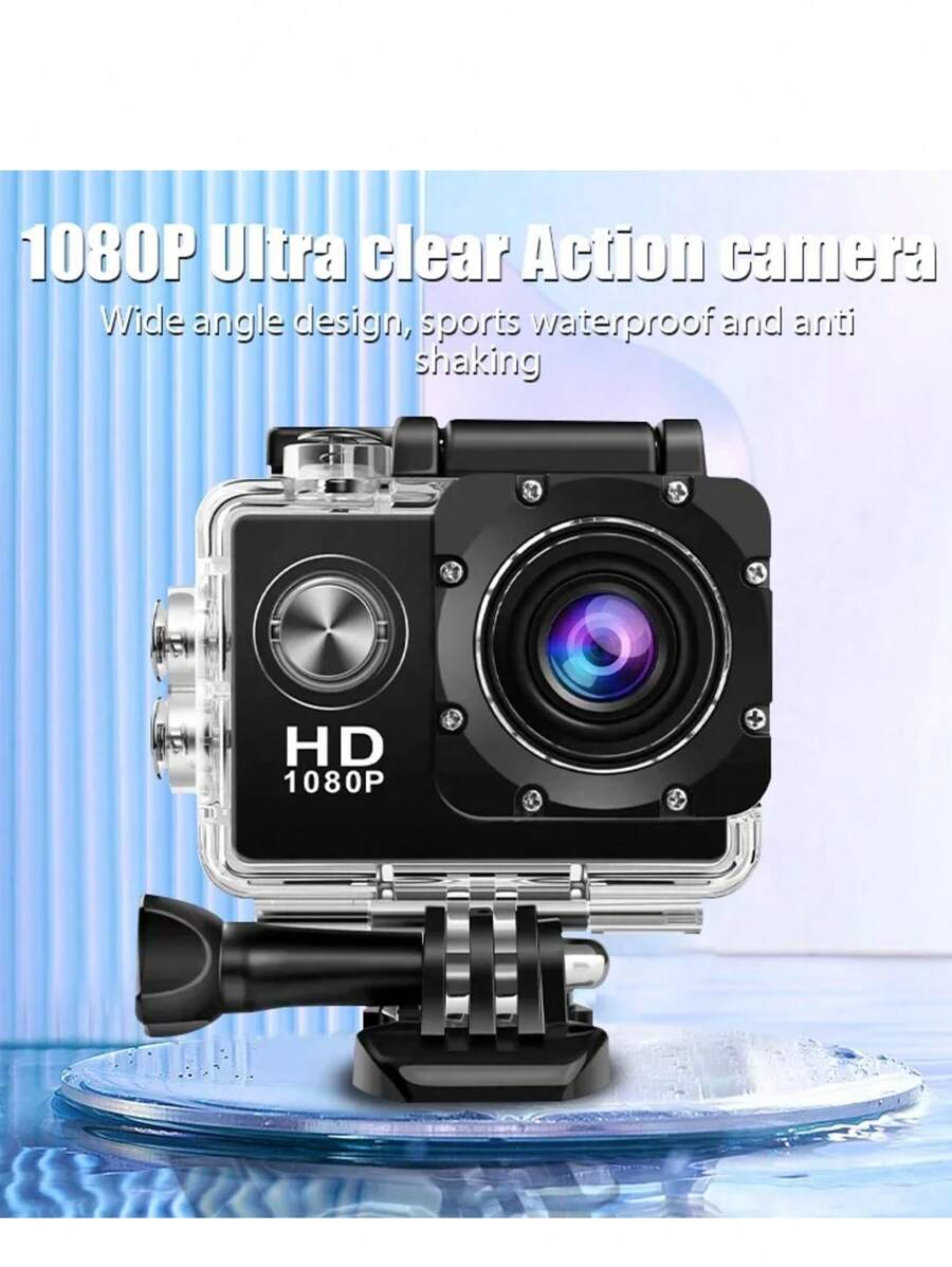 Fotocamera Portatile Aetion Impermeabile con Telecomando, Fotocamera Digitale HD per Registrazione Outdoor Ciclismo e Fotografia