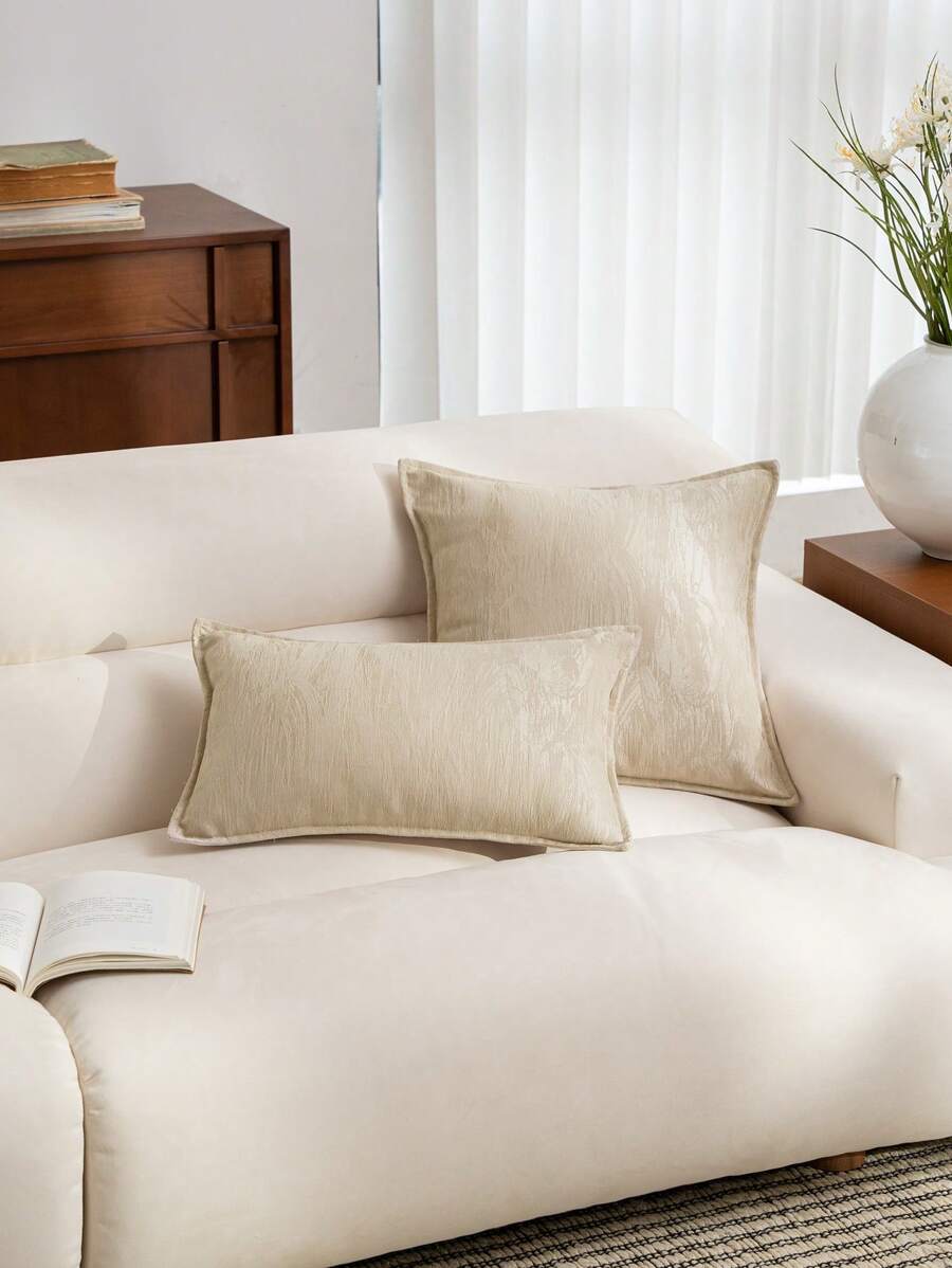 1pc, Polyester Cushion Covers Chenille Woven Pillow Covers, Modern Style Home Decor Pillowcases For Sofa Living Room Wedding
