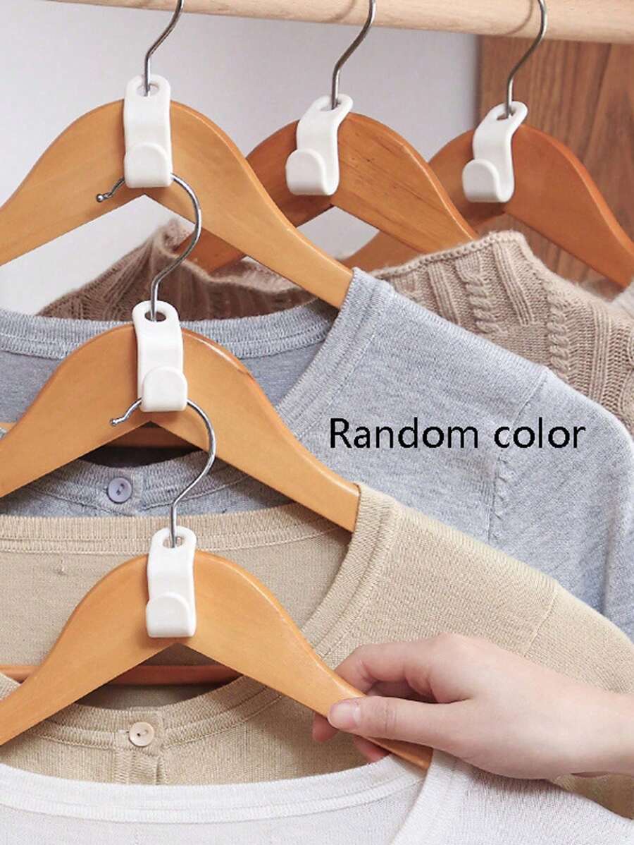 20pcs Plastic Clothing Hanger Connector Hooks, Linked Hanger Hooks For Wardrobe