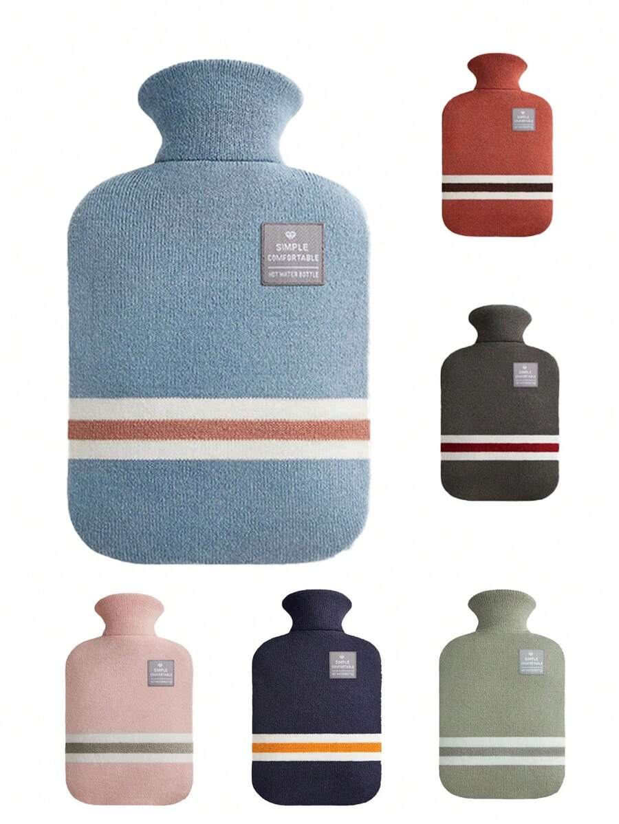 Hot Water Bottle With Cover, Hot Water Bag For Warming Bed,Menstrual Cramps,Hot And Cold Compress,Hand Feet Warmer, And Rubber, Ideal For Winter,Women Valentine Gift Birthday Boyfriend Girlfriend