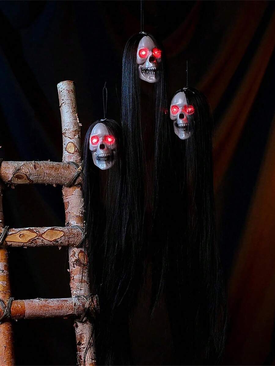 1pc Hanging Ghost Decoration,Halloween Skeleton Decoration Props,Creepy Decoration Props,Haunted House Props Indoor Outdoor Decoration