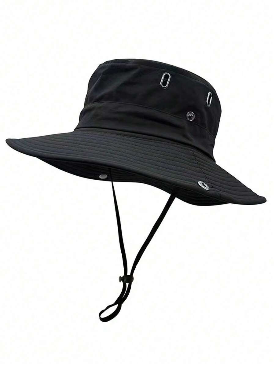 Outdoor Sun Hat Mountaineering Hat Large Brim Breathable Hat Men's And Women's Sunscreen Hat UV Protection Couple Fighting Hat Casual Men's Sun Hat Summer Hat, Suitable For Summer Outdoor Activities Such As Hiking And Fishing