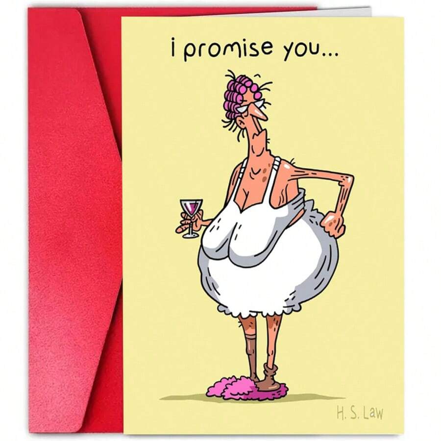 1Pc Sleazy Greetings Funny Birthday Card For Women - 'It Doesn't Get Any Better From Here' - 4.92 X 6.93 Inch Card For Sister, Wife, Or Momschool Supplies,Back To School