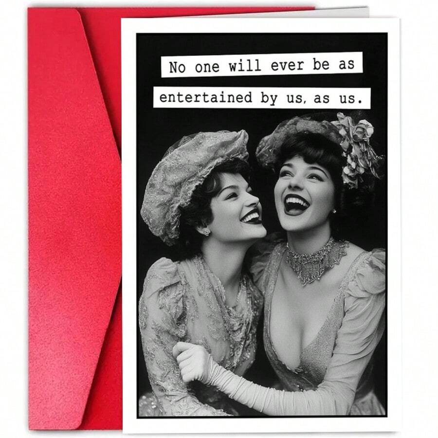 1Pc Funny Birthday Card For Sister, Birthday Card For Sister In Law, Happy Birthday Sister Card Funny, Sister To Sister Birthday Card For Sister, For Women, Ladies, Sisters, Best Friends School Supplies,Back To School
