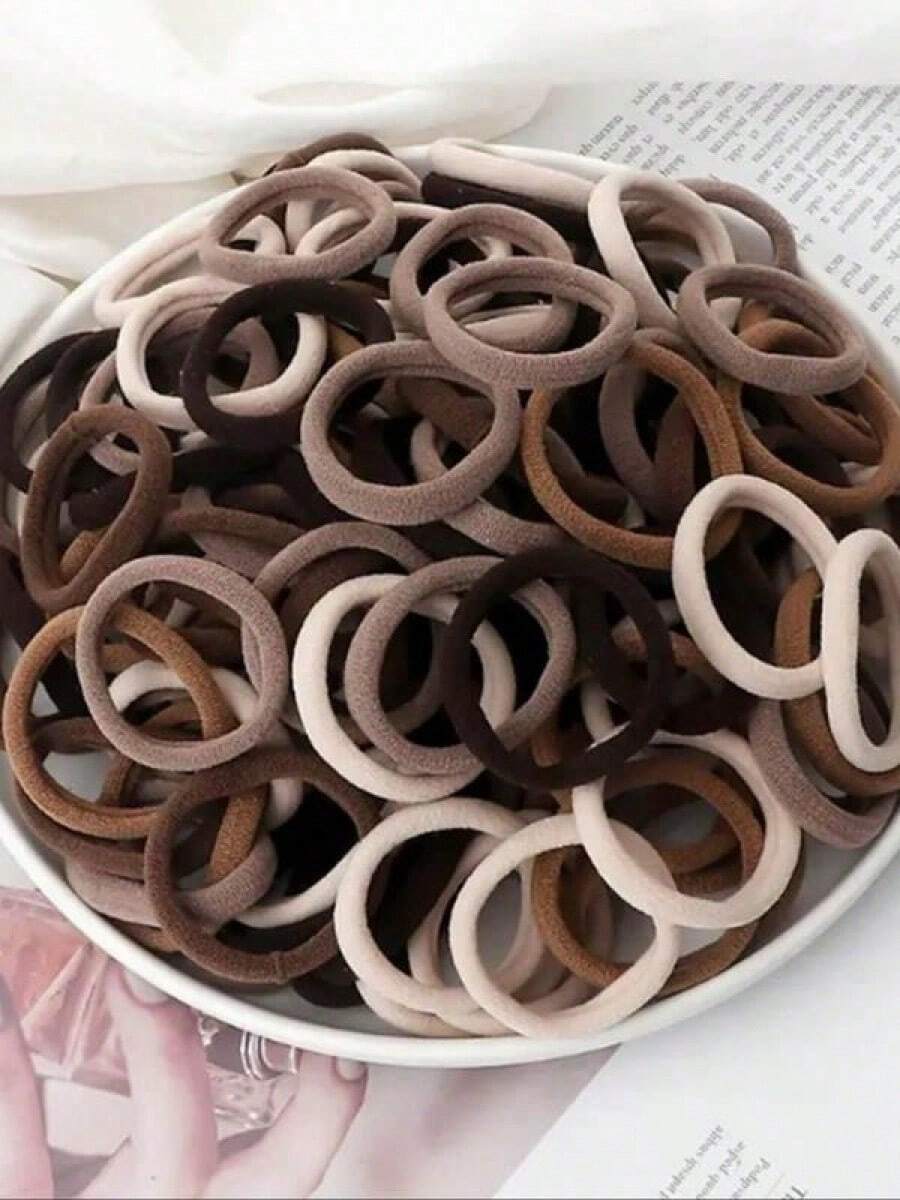 20pcs/50pcs Plain Headbands Set, Minimalist Style Hair Accessories, Versatile Casual Hair Bands Suitable For Thick Hair Back To School