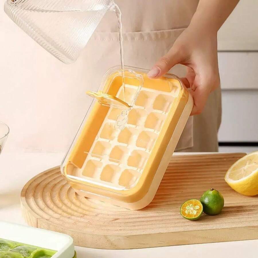 1pc Ice Cube Mold Tray, Ice Block Maker Kit, Homemade Ice Cube Freezer Accessories