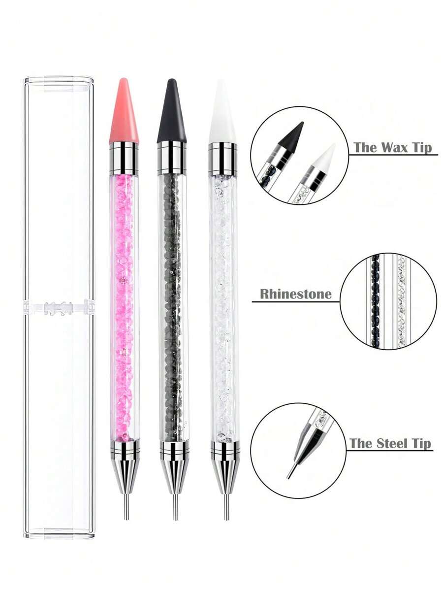 2 PCS Diamond Art Pens, Diamond Art Pens No Wax Needed Self-Stick Drill Pens, Diamond Artting Accessories For DIY Crafts Painting Cross-Stitch Nail Art