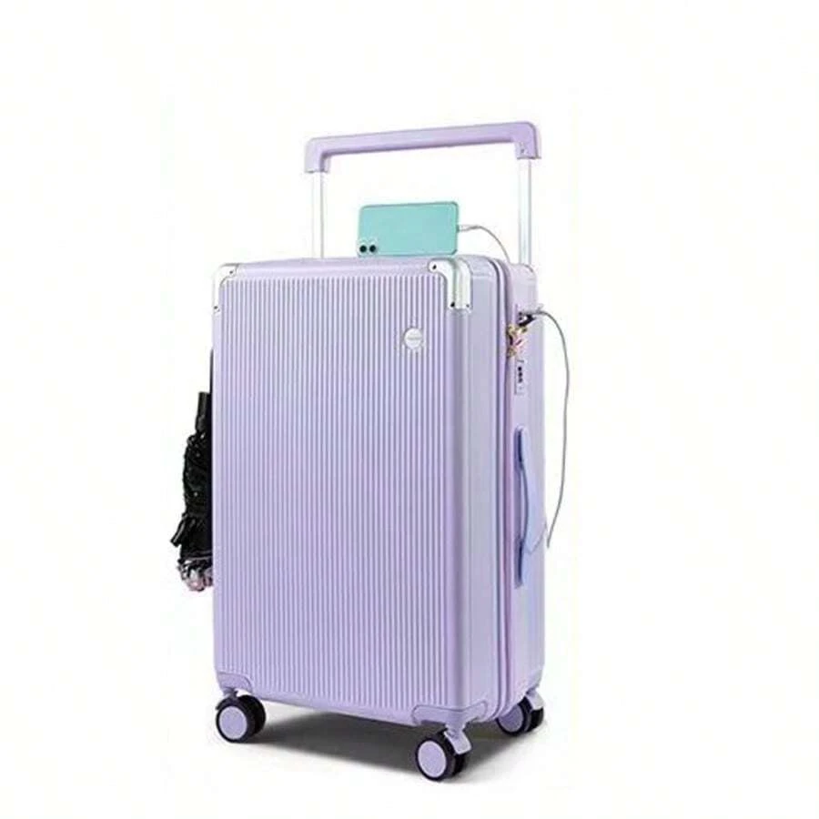 Nueva maleta de viaje de gran capacidad con estilo de moda, con candado TSA, bolsillo para laptop, ruedas giratorias de 360 grados, equipaje de viaje duradero, adecuado para viajes de negocios, hombres y mujeres, idea de regalo, bolsa esencial de viaje para la escuela, accesorios escolares, artículos escolares