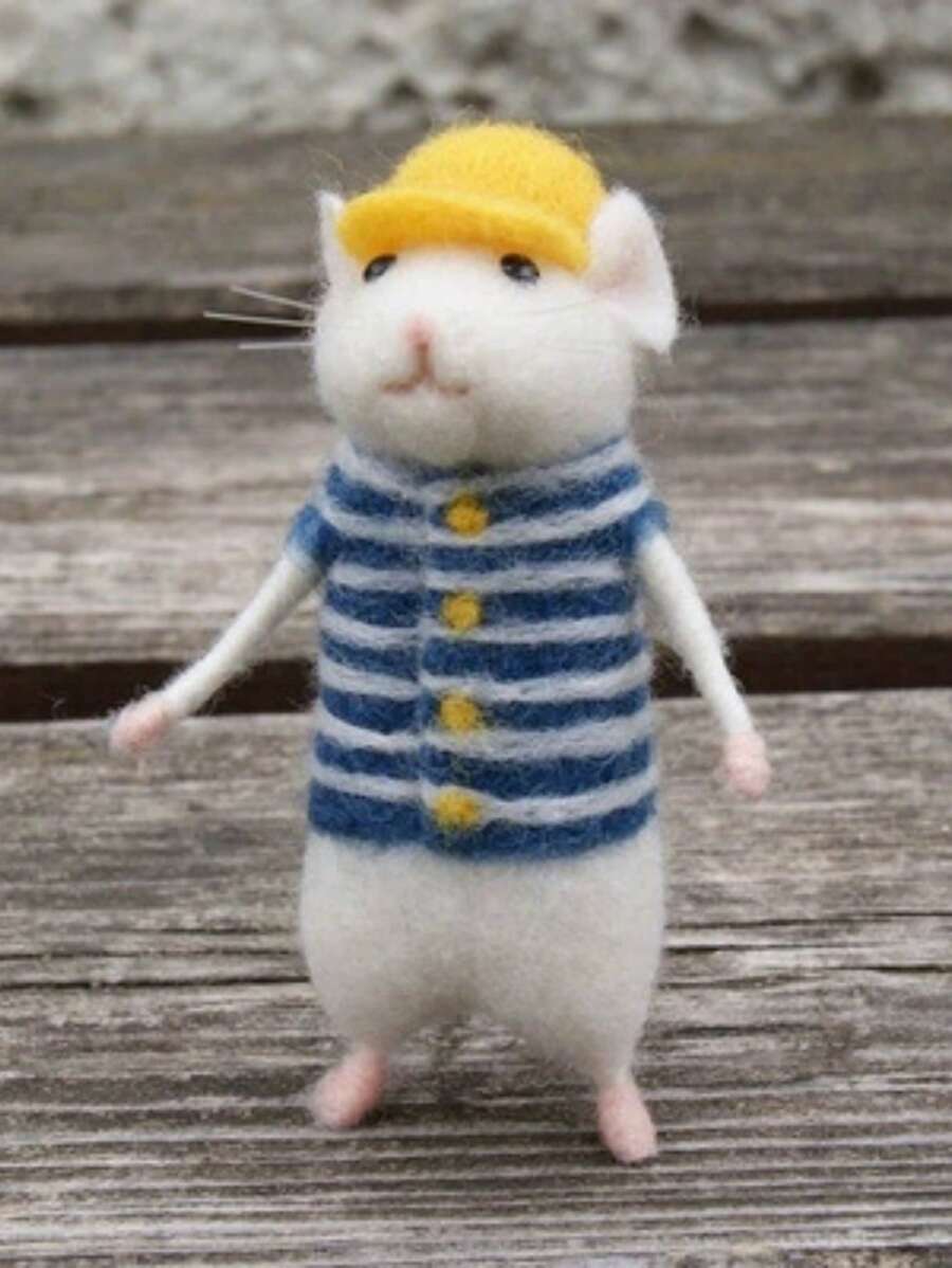 Small Fur Beans Felt Poke Wrong Diy Handmade Material Package Making Doll Ornament Pendant Small Animal Mouse