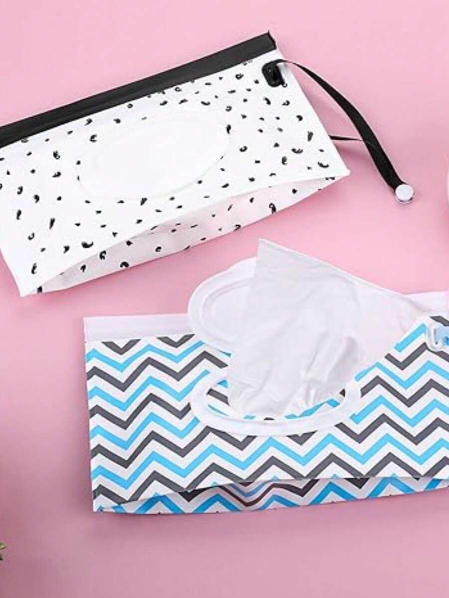 2pcs/1pc Set Reusable Wet Wipes Dispenser, Portable Wet Wipes Bag, Travel Wet Wipes Holder, Christmas/Halloween/Thanksgiving Gift, Home Stuff, Table, Home Decorations, Home Organization And Storage, Room Decor, Room Decor Bedroom, Kitchen Accessories, Kitchen Tools, Organizer Kitchen, Travel, Holiday