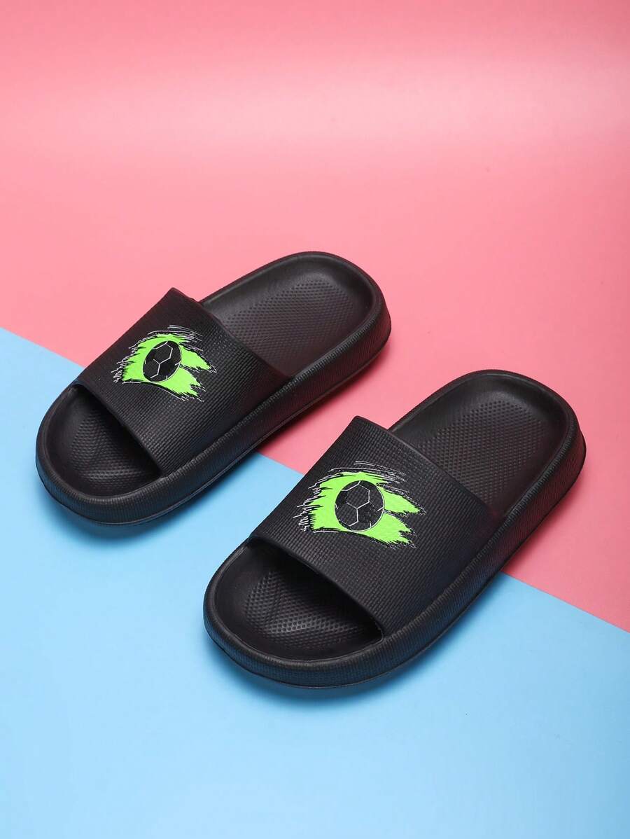 Sandalias infantiles de espuma, livianas y antideslizantes con fondo suave, diseño de dibujos animados lindos, cómodas y de secado rápido, sandalias casuales unisex para la playa para niños mayores