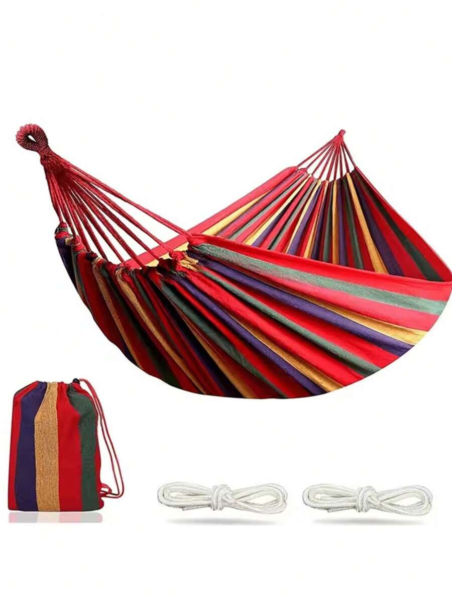 Portable Hanging Hammock Indoor Home Bedroom Hammock Lazy Chair Outdoor Travel Camping Swing Chair Thick Canvas Bed Hammocks