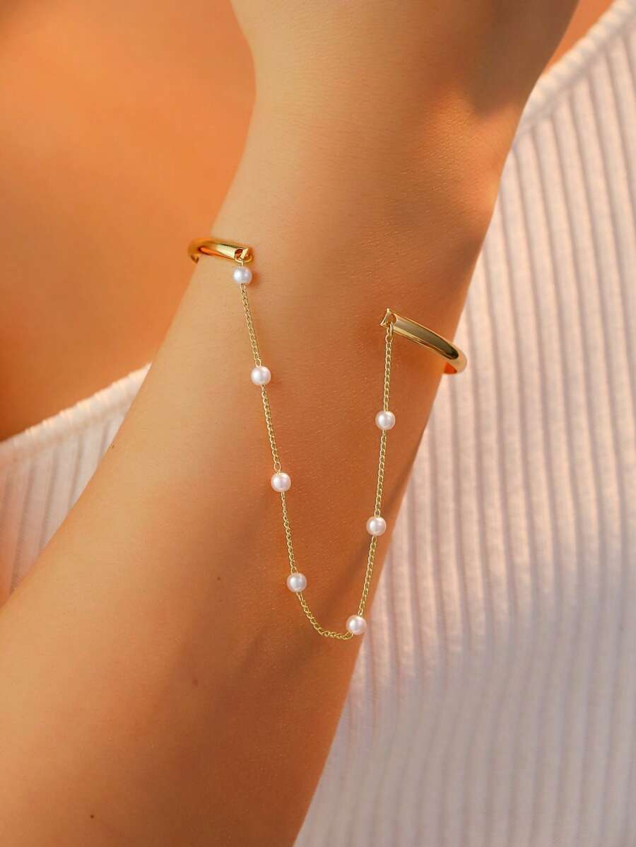 1pc Elegant Tassel Charm Bracelet, Chic Accessory For Fashionable Women, Suitable For Party And Daily Wear