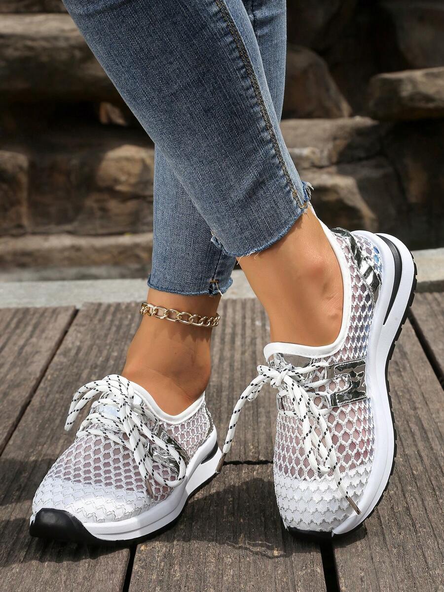 Women's Breathable Mesh Casual Sports Running Sneakers