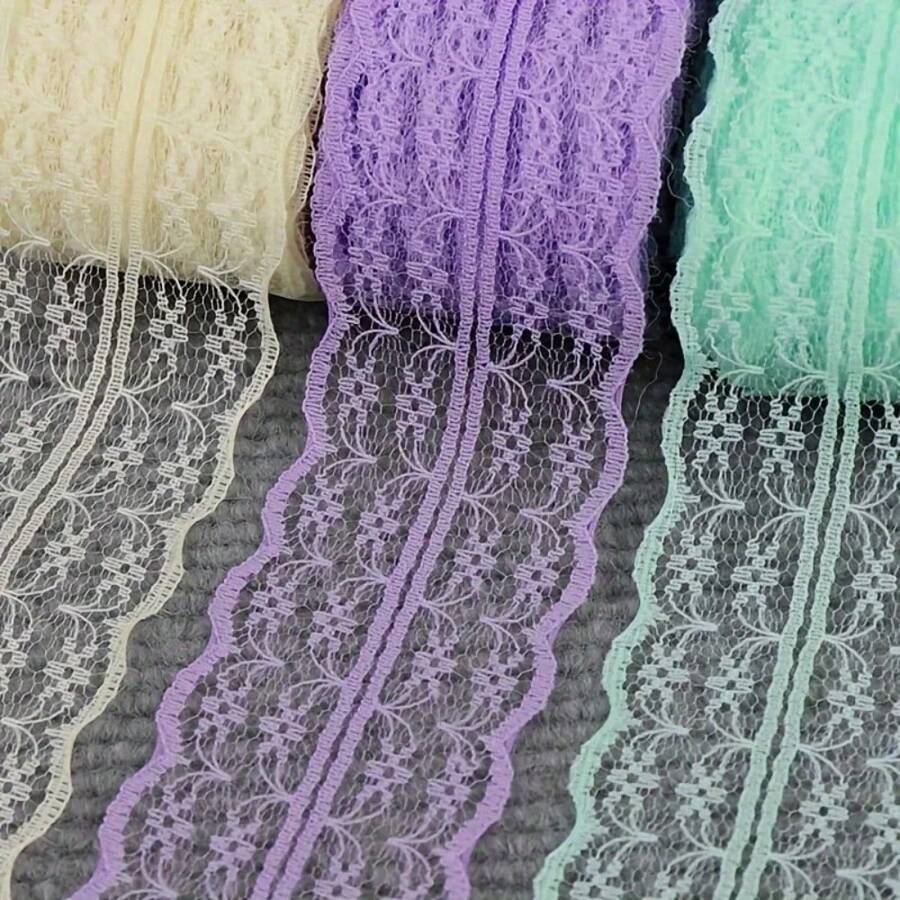 45mm 10 Yards Net Lace Trim Ribbon Ideal For Wedding Christmas Curtain Decorations DIY Hair Bows Sewing Fabric