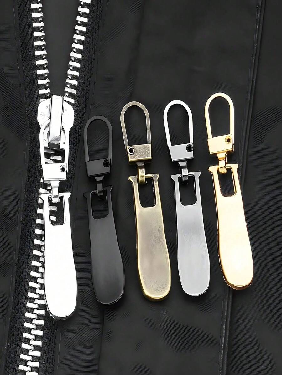 6/8/10 Pieces Of Multi-Color Detachable Zipper Pullers Instant Zipper Repair Kit Pullable Pullers - Easily Replace Torn And Broken Zippers Down Jacket Jackets Bags Universal Zipper Pullers Snap Repair Pendant Zipper Pullers Universal Accessories For Bags , Clothes, Backpacks, Wallets And Handicrafts - Black Embroidery Supplies Travel Essentials Travel Accessories Vacation Summer Holiday Back To School