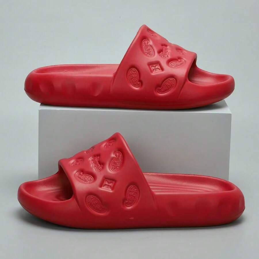Rhombus Pattern Beach Vacation Casual EVA Asymmetric/Asymmetrical Sandals, Summer