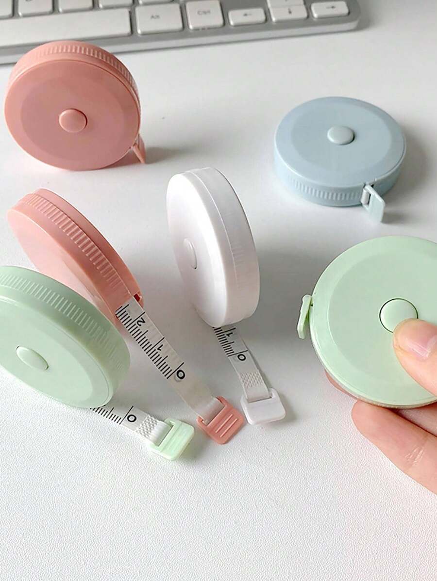 1PC Random Color ABS Measuring Tape, Modern Solid Band Tape For Home, Stickers, Wall Decal, Vinly Decal For
