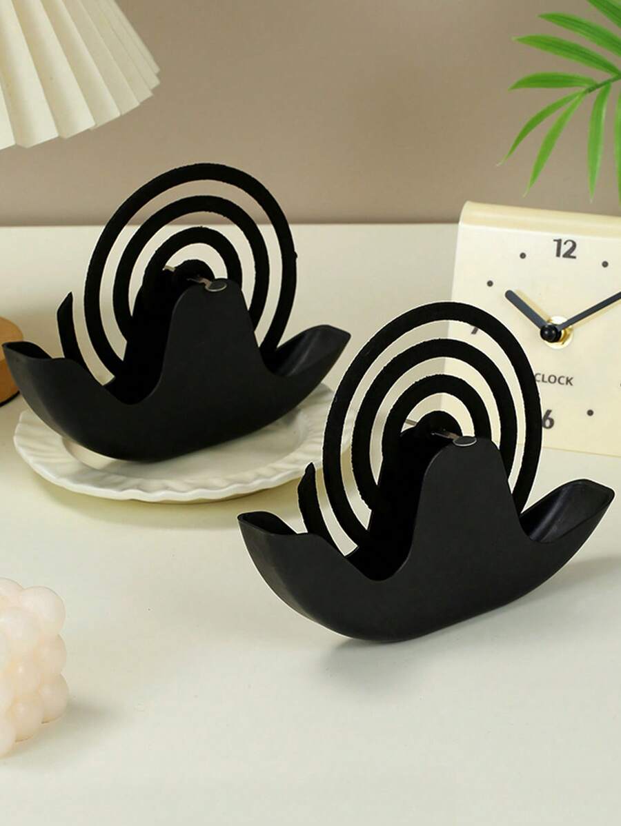 Décoration de maison créative et mignonne, support de bobine anti-moustique en plastique ignifuge, convient pour la répulsif anti-moustique au printemps et en été, décoration de chambre, de salle de bain ou d'espace de vie, support de bobine anti-moustique pour la décoration de la maison, design créatif, brûle-encens