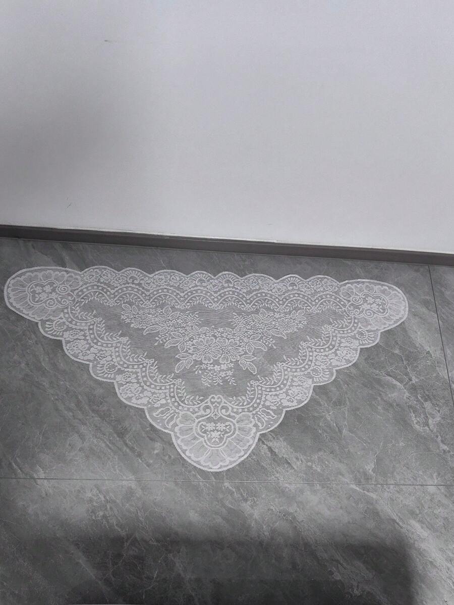 1 pezzo, 130cm * 60cm, Dettaglio in pizzo bianco per copricapo, paralume, tovaglia, abbigliamento, orlo abito, decorazione